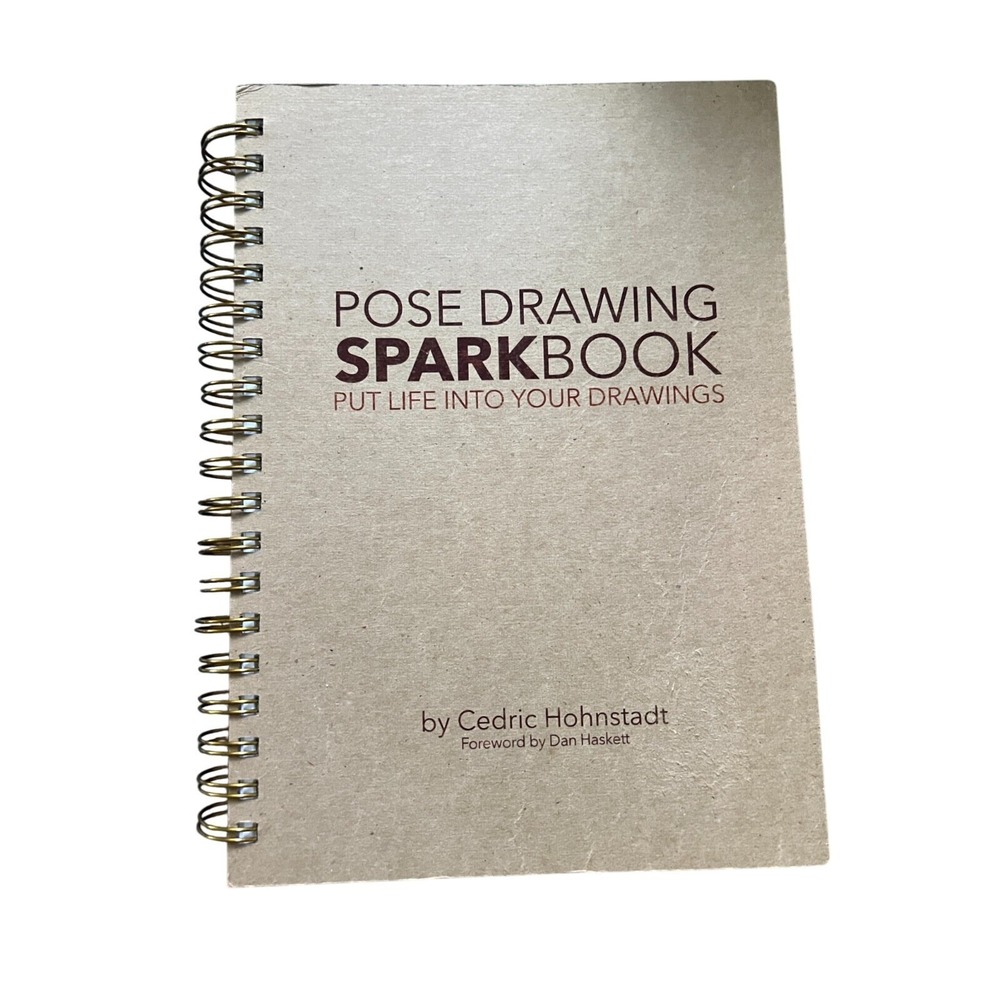 Pose Drawing Sparkbook Ring-Bound drawing prompt book illustration animation